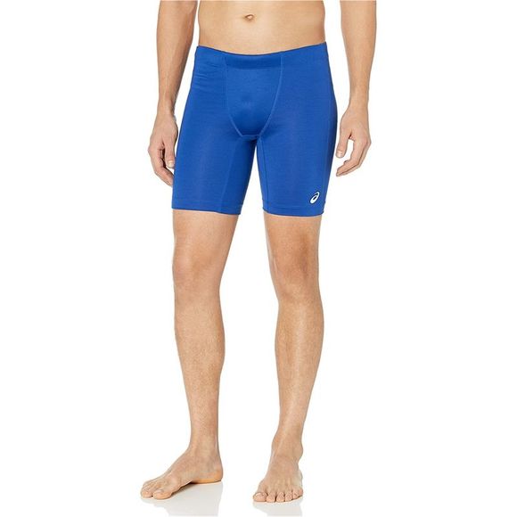 ASICS Mens Enduro Fitted Solid Athletic Workout Shorts, Blue, NWT - Picture 1 of 1